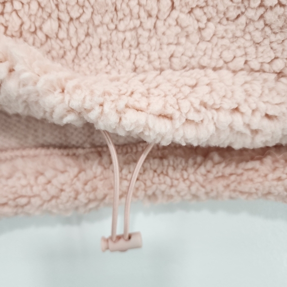 Double Zero Women's Sherpa Cropped Pullover Teddy Jacket - Picture 5 of 8